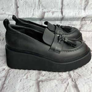Rocket Dog women’s black platform oxfords rare find size 9